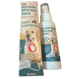 Pet Anti Chew Spray Stop‎ Dog/Cat Biting Chewing Bitter Natural Spray 50ML